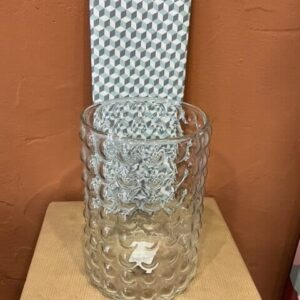 Vase en verre blanc effet bulle pour petit bouquet rond ou bouquet bohème